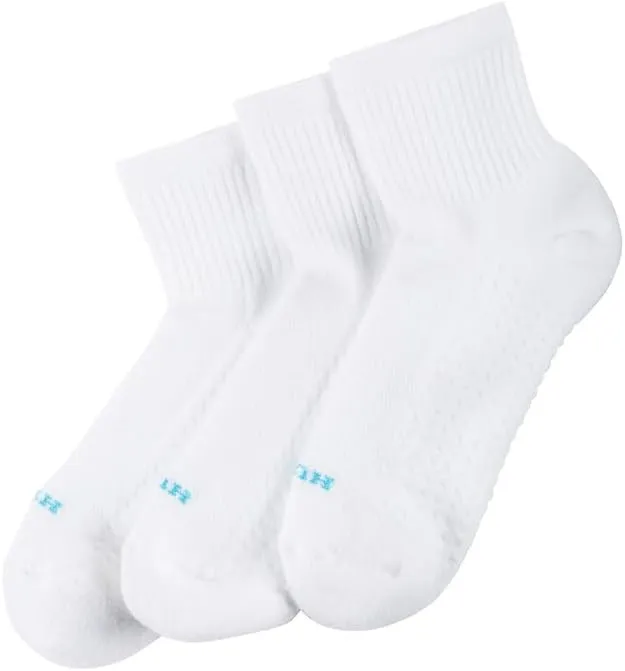 HUE Women's Air Sport 3 Pair Pack Mini Crew Socks