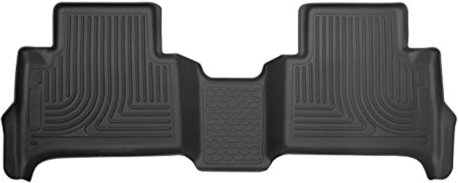 Husky Liners Weatherbeater Floor Mats | Fits 2015-2022 Chevrolet Colorado & GMC Canyon, Crew Cab | 2nd Row, 1-pc Black - 19111