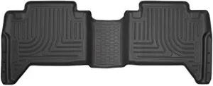 Husky Liners Weatherbeater Floor Mats | Fits 2016-2023 Toyota Tacoma, Double Cab | 2nd Row, 1-pc Black - 14951