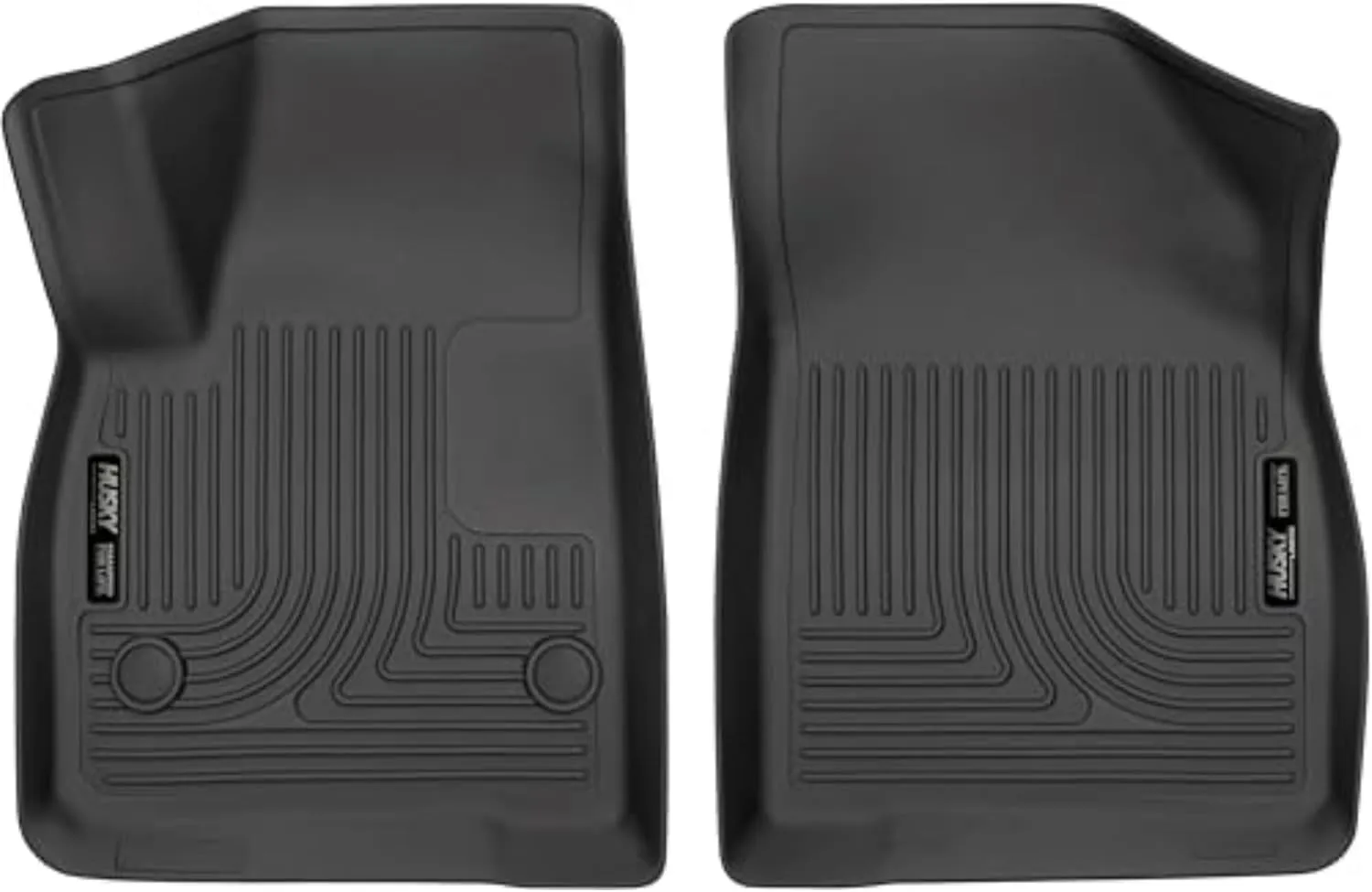 Husky Liners Weatherbeater Floor Mats | Fits 2017-2025 Cadillac XT5; 2019-2025 Chevrolet Blazer; 2017-2025 GMC Acadia | Front Row, 2-pc Black - 13611