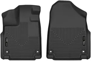 Husky Liners Weatherbeater Floor Mats | Fits 2018 - 2024 Honda Odyssey | Front Row, 2-pc Black - 18801