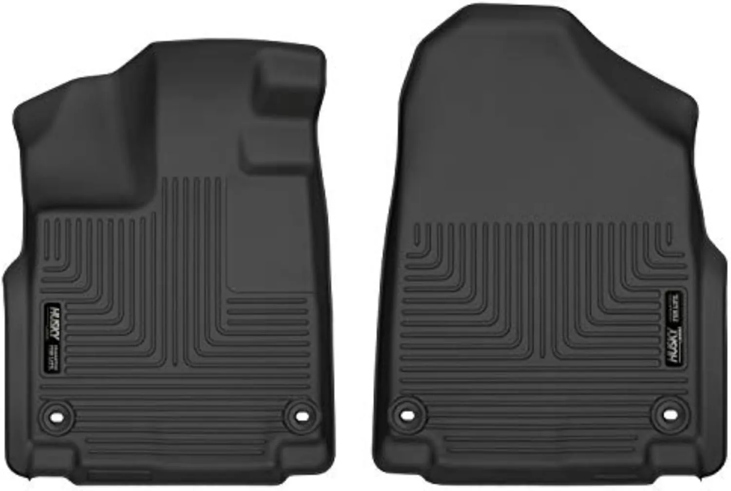 Husky Liners Weatherbeater Floor Mats | Fits 2018 - 2024 Honda Odyssey | Front Row, 2-pc Black - 18801