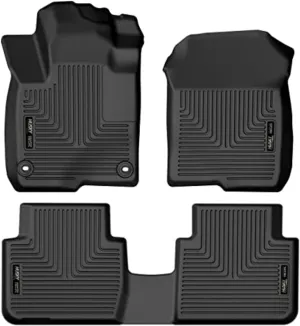 Husky Liners Weatherbeater Floor Mats | Fits 2023-2024 Honda HR-V | Front & 2nd Row, 3-pc Black - 95241