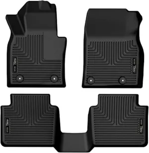 Husky Liners Weatherbeater Floor Mats | Fits 2023-2024 Mazda CX-50 | Front & 2nd Row, 3-pc Black - 96621