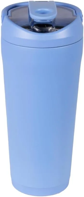 HydroJug 24 oz New Stainless Steel Shaker – Insulated, Leakproof, BPA-Free with Silent Mixing Grate – No Clumps, No Noise – Premium Shaker for Fitness, Sports & Everyday Use, Light Blue