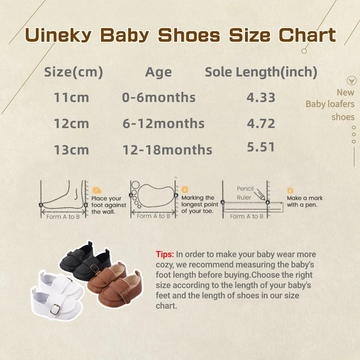 Infant Baby Boys Girls Leather Loafers Dress Shoes Newborn Oxford Flats Casual Moccasins Slip-On First Walking Boat Shoes