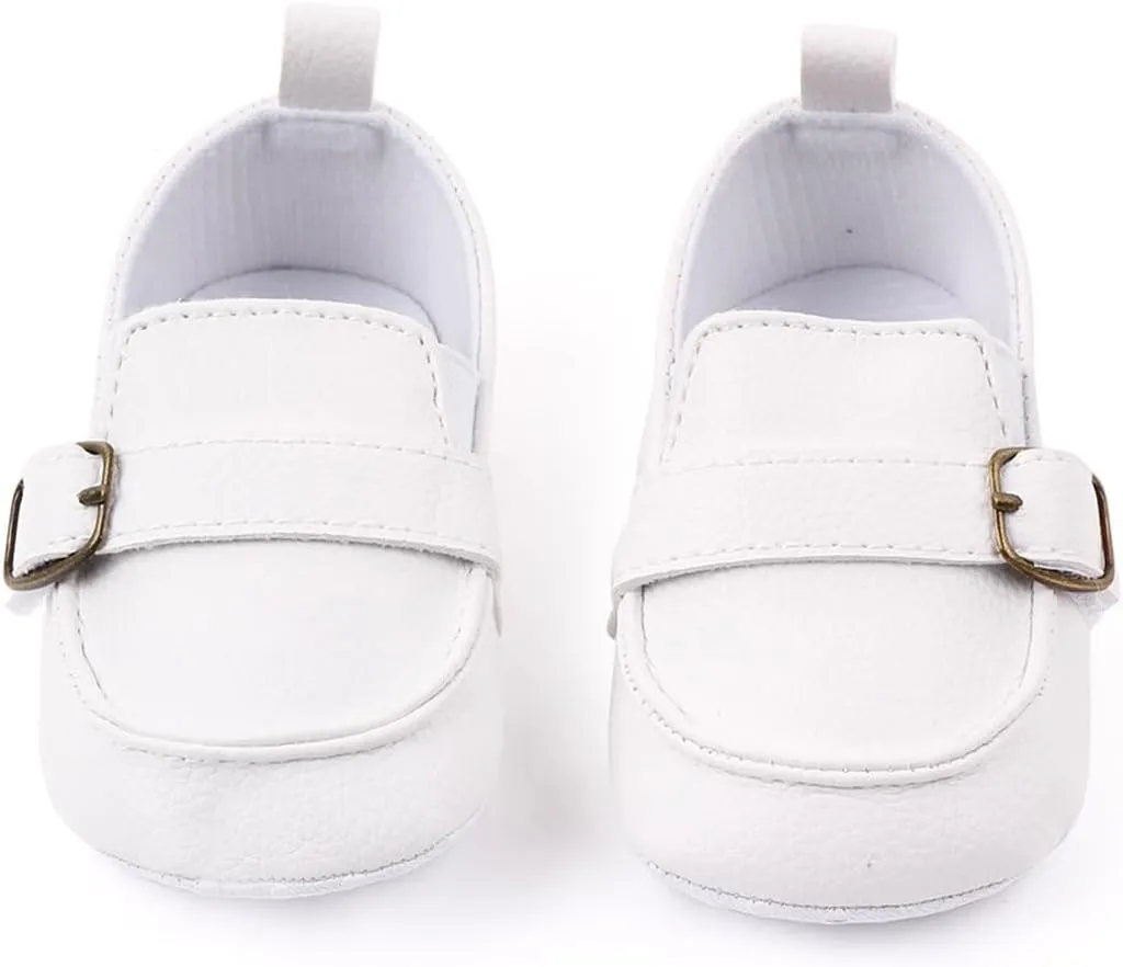 Infant Baby Boys Girls Leather Loafers Dress Shoes Newborn Oxford Flats Casual Moccasins Slip-On First Walking Boat Shoes