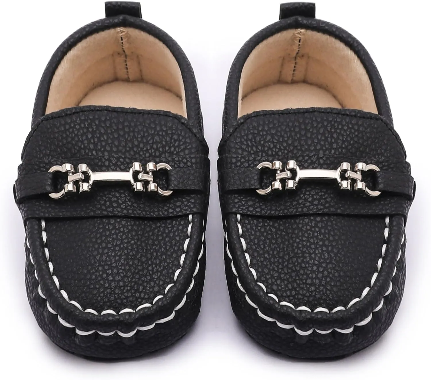 Infant Baby Boys Loafers Soft Sole PU Leather Toddler Moccasins Girls First Walking Crib Dress Shoes