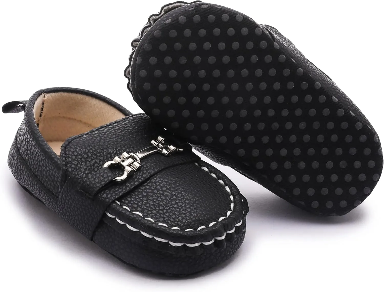 Infant Baby Boys Loafers Soft Sole PU Leather Toddler Moccasins Girls First Walking Crib Dress Shoes