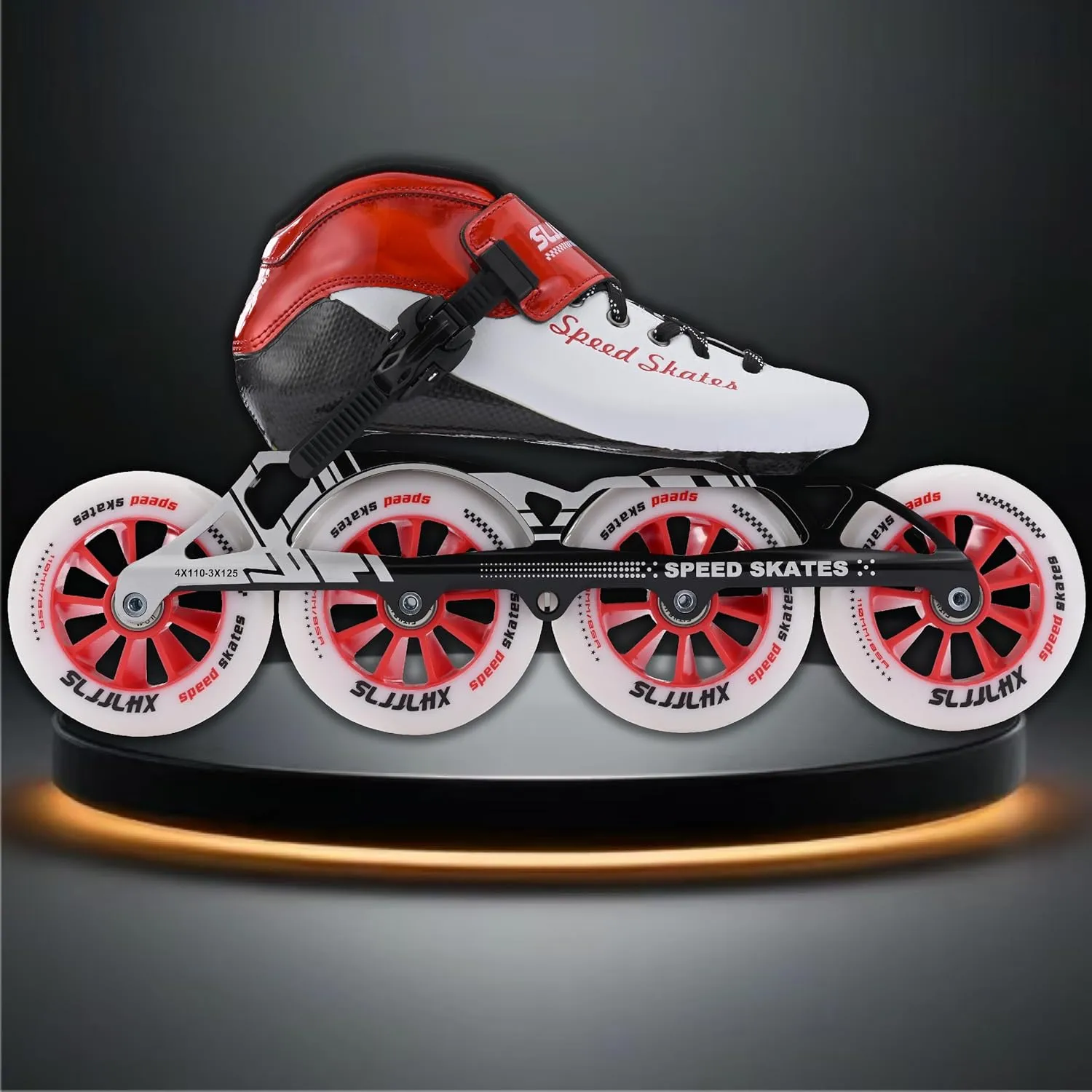 Inline Speed Skates for Men Women,Professional Carbon Fibre Inline Skates Adult Male,High Performance Fitness Racing Skates,Unisex