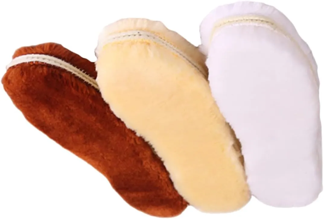 Insoles Thick Foot Warmer Insoles for Men Heel Cushion Pads Comfortable Great for Outdoor Activities Random