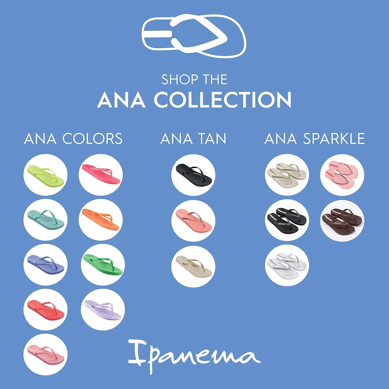 Ipanema Ana Collection Flip Flops for Women, Cute Comfortable Brazilian Beach Sandals