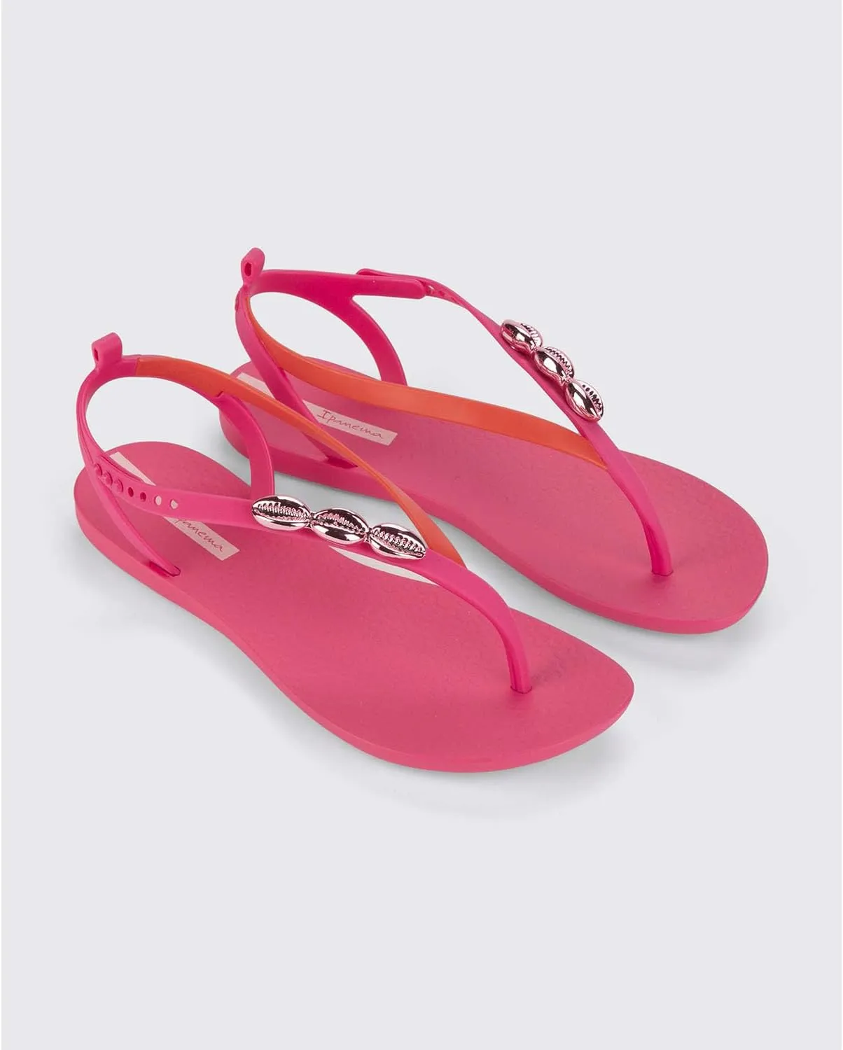 Ipanema Salty Womens Sandals - Lace Up Sandals for Women, Dressy Sandals with Sea Shells, T-Strap Thong Sandals, Tie Up Sandals, Flat Sandals, Summer Dress Sandals, Comfortable