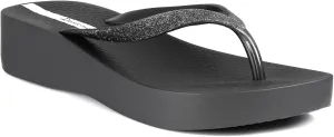 Ipanema Women's Mesh Chic Platform Flip Flops - Comfortable and Trendy Summer Platform Sandals with Glittery Straps, Anatomic Footbed & Non-Slip Sole