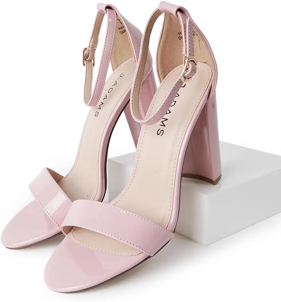 J. Adams Shirley Heels for Women - Ankle Strap High Heel Dressy Sandals