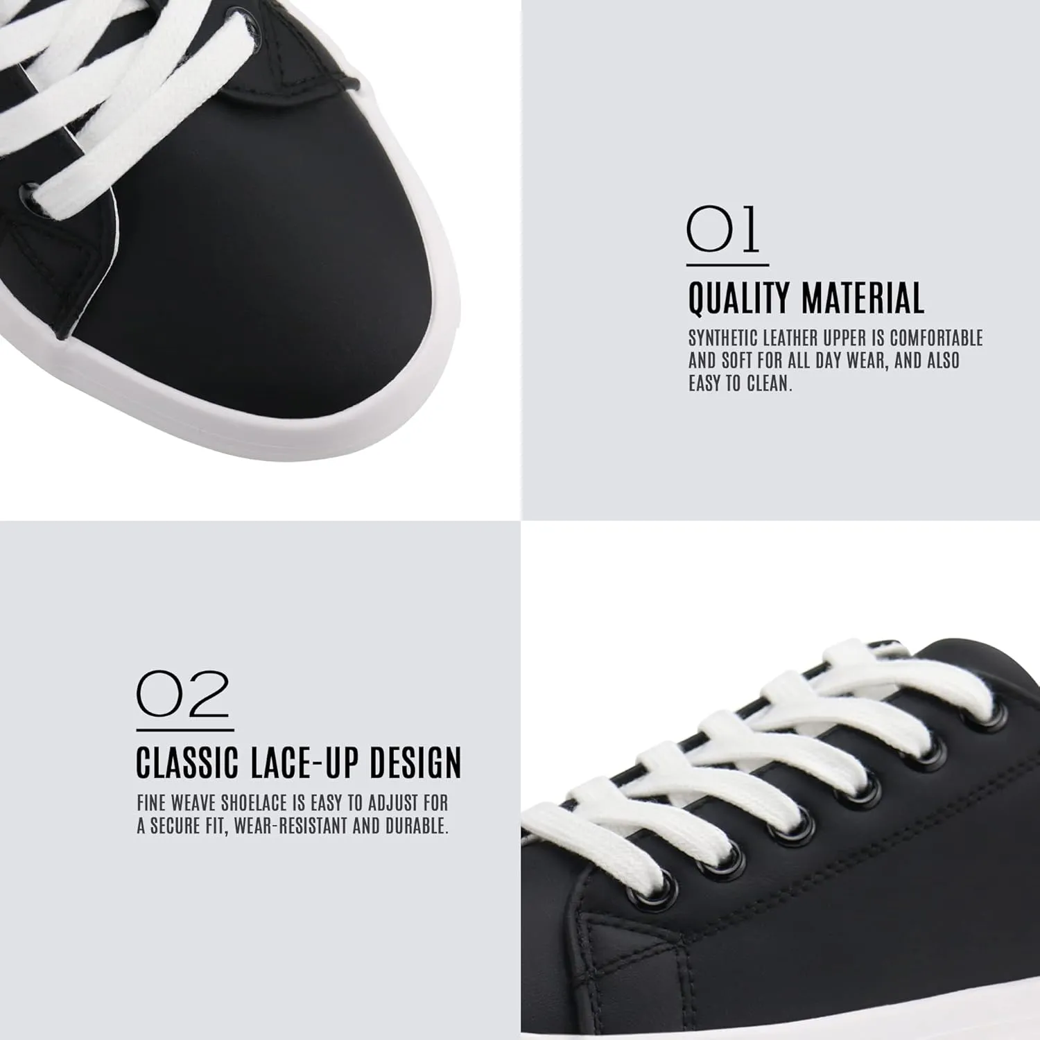 JABASIC Women Lace Up Platform Sneakers Comfortable Casual Fashion Sneaker Walking Shoes