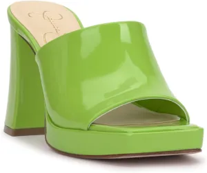 Jessica Simpson Womens Kashet Patent Block Heel Pumps