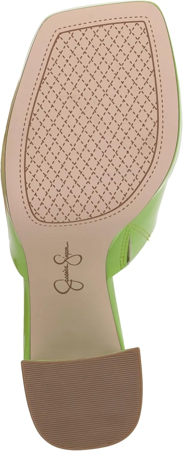 Jessica Simpson Womens Kashet Patent Block Heel Pumps