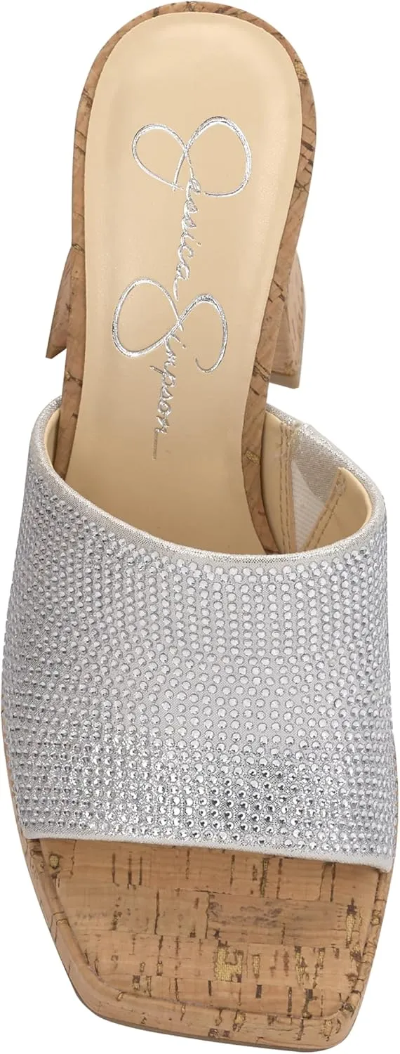Jessica Simpson Womens Kashet Patent Block Heel Pumps