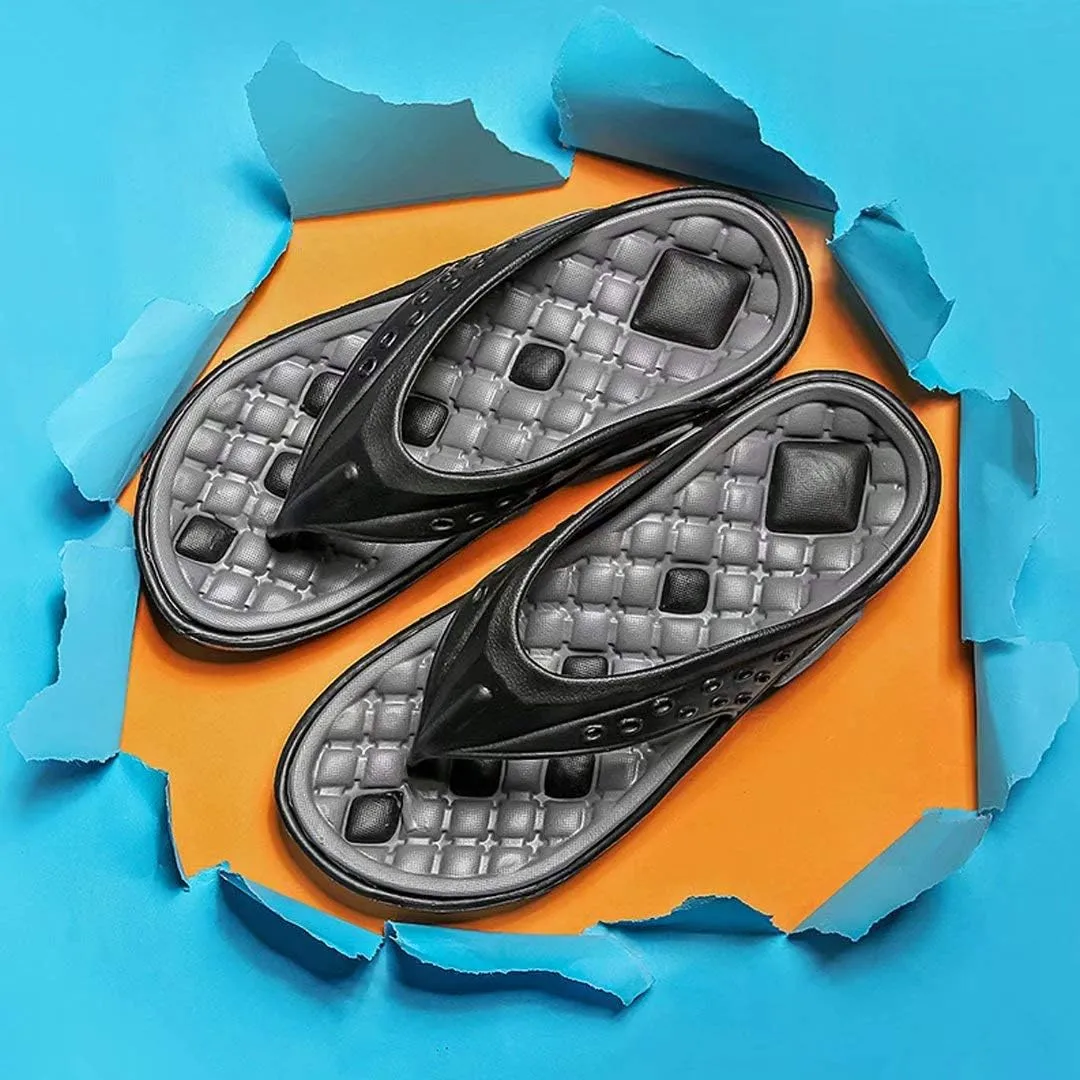 Jinsha Beach Sandals Men's Shoes flip Flops Soft Elasticity Deodorant Non-Slip Outdoor Couple