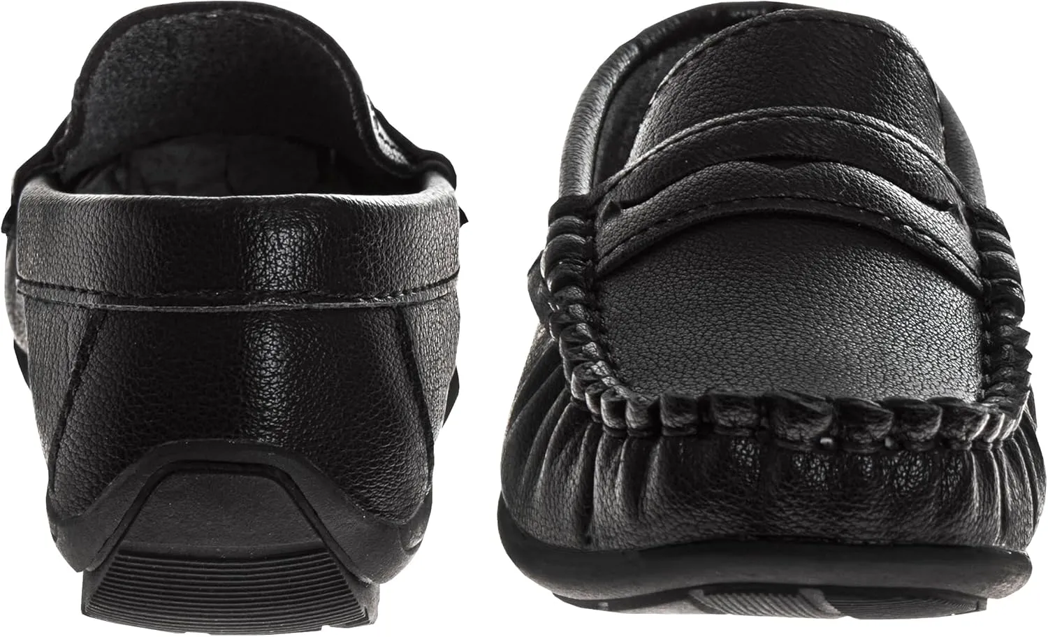 Josmo Boys Moccasin Driving Loafers - Casual Dress Penny Slip On Boat Shoes (Sizes: 5-10 Toddlers / 11-13 Little Kids / 1-5 Big Kids)
