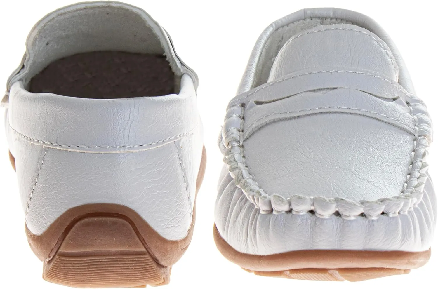 Josmo Boys Moccasin Driving Loafers - Casual Dress Penny Slip On Boat Shoes (Sizes: 5-10 Toddlers / 11-13 Little Kids / 1-5 Big Kids)