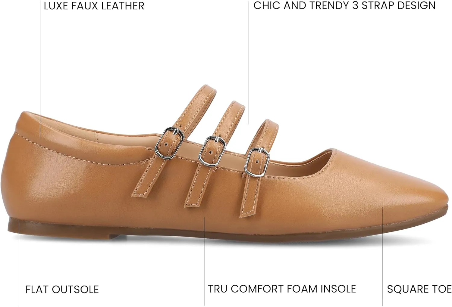 Journee Collection Women's Darlin Mary Jane Flat