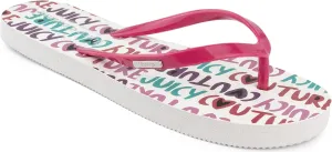 JUICY COUTURE Flip Flops, Soft Lightweight Beach Sandals for Women, Casual Slippers Shower Beach Pool Flat Slides Shoes