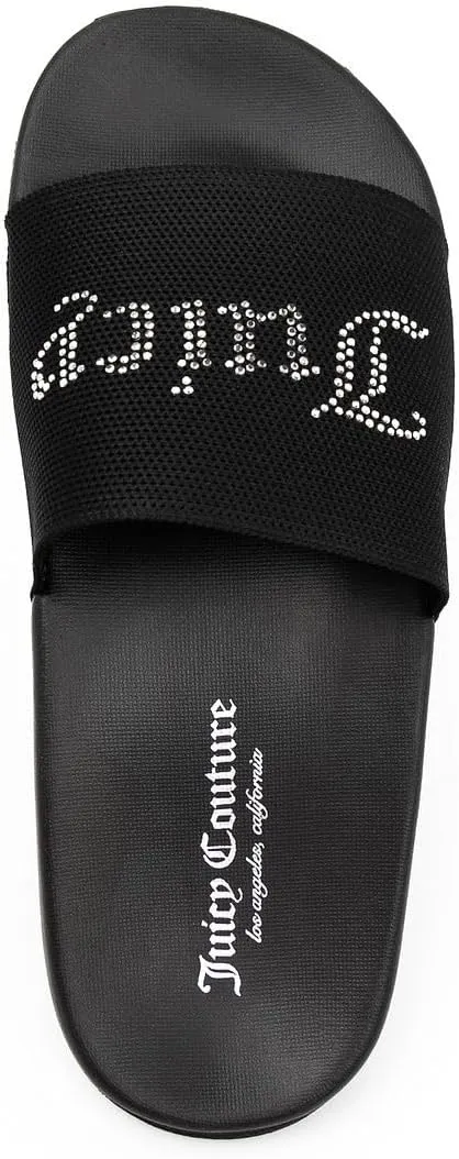 Juicy Couture Slide Sandals, Beach Flats for Women, Summer Shoes