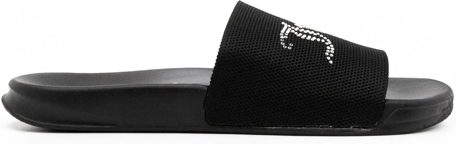 Juicy Couture Slide Sandals, Beach Flats for Women, Summer Shoes