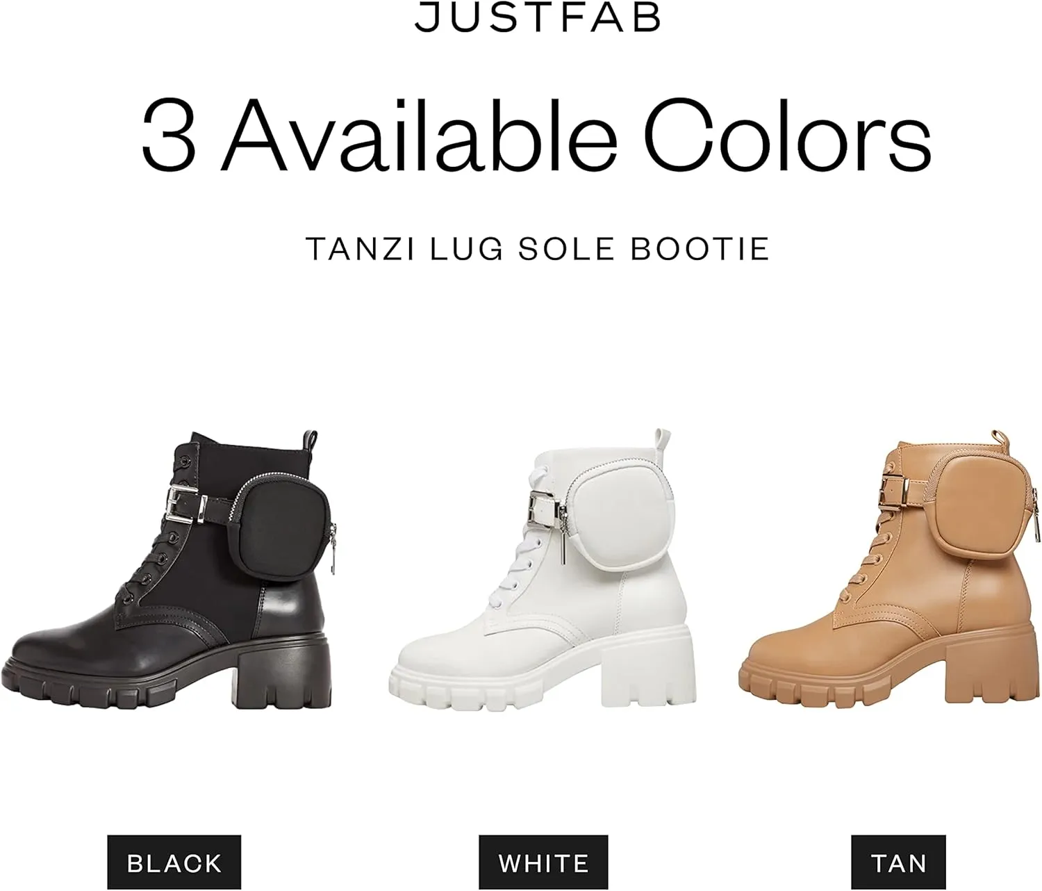 JustFab Womens Combat Boots Fall Boots Lace-up Combat Boots Ankle Booties Platform Shoes for Women - Reverie