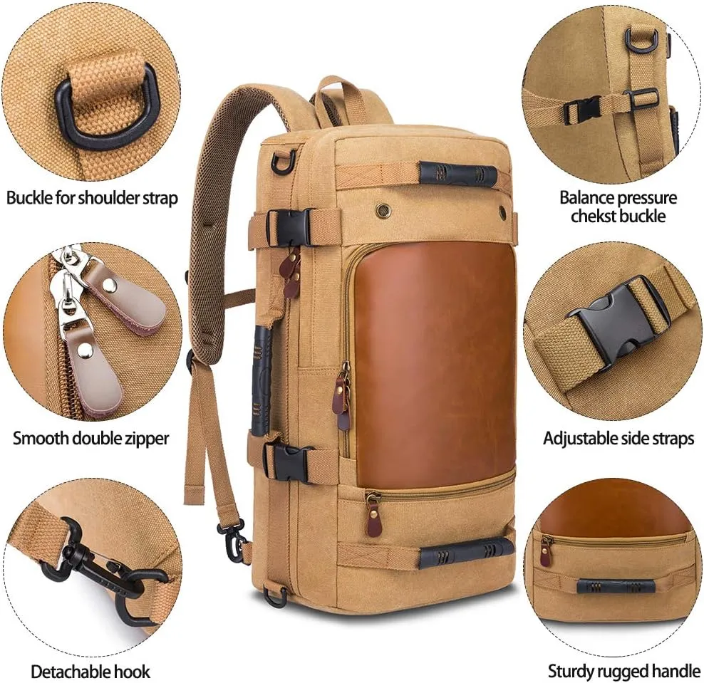 KAKA Wear-Resistant Durable Backpack,Duffle Bag Travel Carry On Backpack