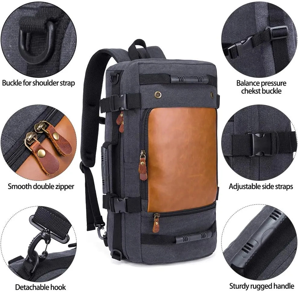 KAKA Wear-Resistant Durable Backpack,Duffle Bag Travel Carry On Backpack