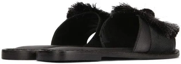 Kenneth Cole Women's Orton Slide Sandal with Circle Fringe Detail