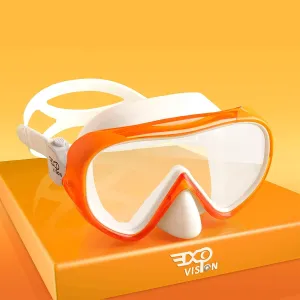 Kids Snorkel Swim Mask, Child Diving Mask Anti-Fog Swim Goggles with Nose Cover for Snorkeling Diving Swimming