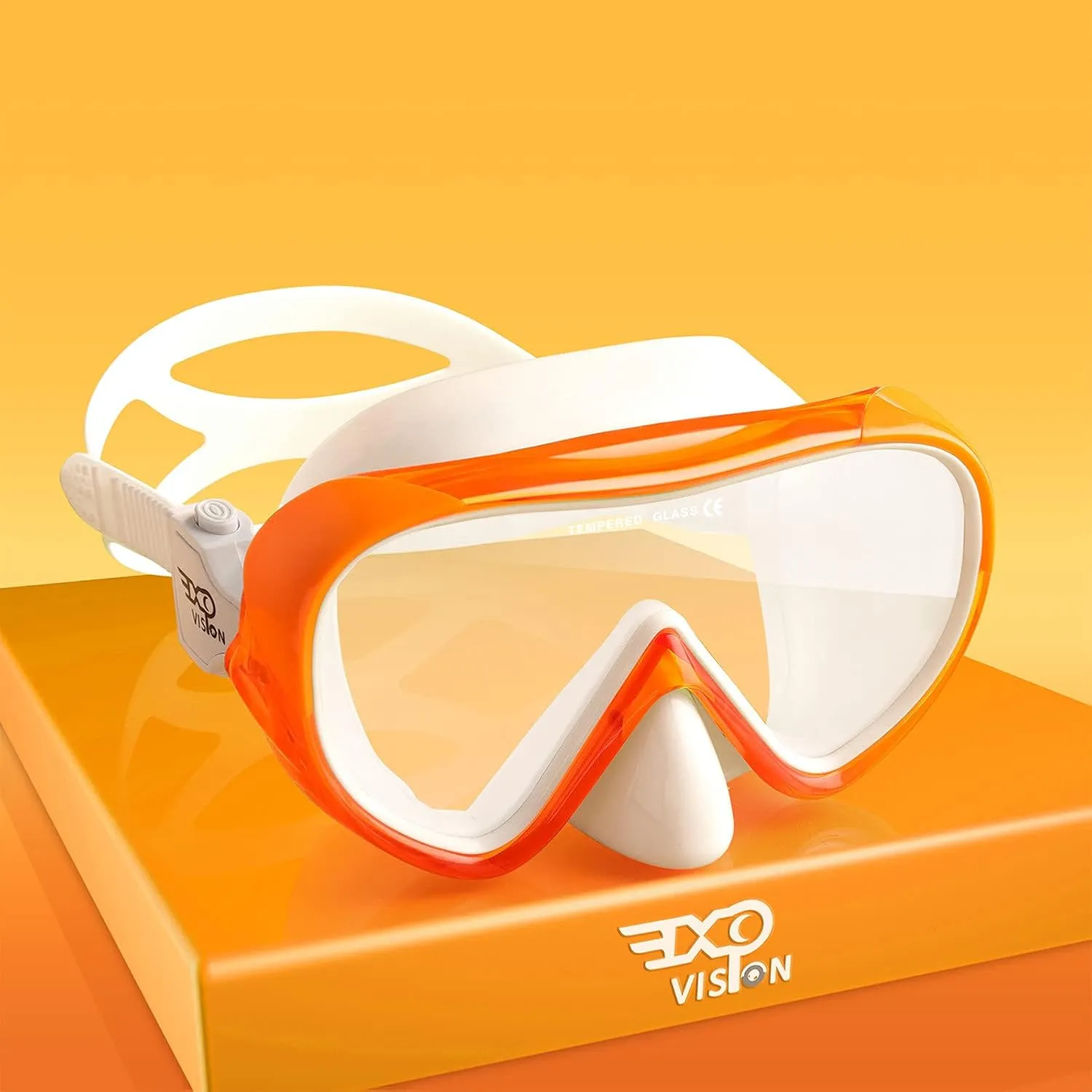 Kids Snorkel Swim Mask, Child Diving Mask Anti-Fog Swim Goggles with Nose Cover for Snorkeling Diving Swimming