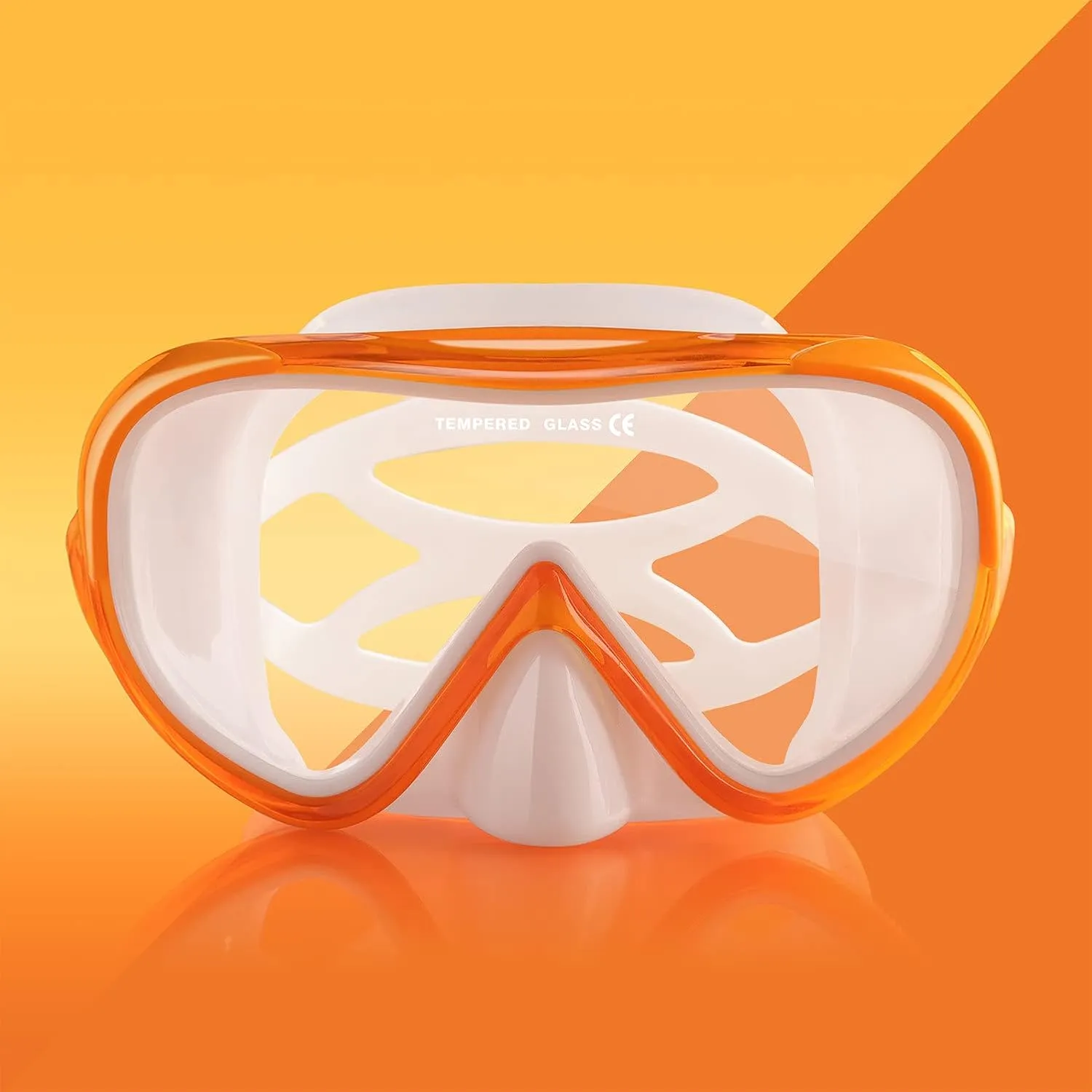 Kids Snorkel Swim Mask, Child Diving Mask Anti-Fog Swim Goggles with Nose Cover for Snorkeling Diving Swimming