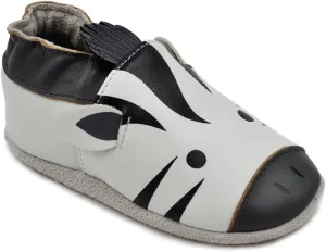 Kimi & Kai Baby Unisex Lambskin Leather Soft Sole Shoes - Zebra