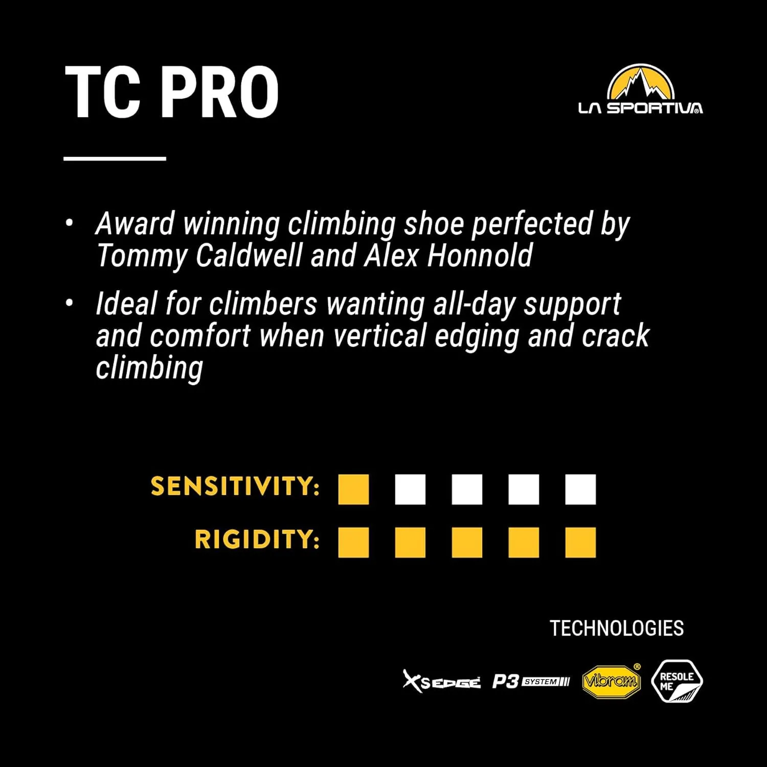 La Sportiva Mens TC Pro Rock Climbing Shoes
