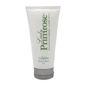 Lady Primrose, Celadon Body Cream Tube, 6 Ounces