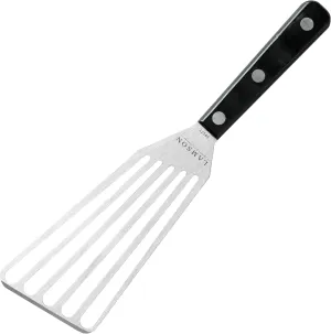 Lamson 3" x 6" Chef's Slotted Turner with Noir Ultra Durable Handle - Right Hand