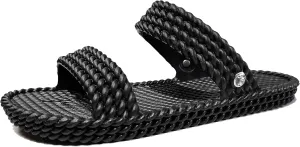 LAVAU Slide Sandals for Women, Slip-On Waterproof Slippers with Two Strap for Beach/Pool/Shower/Outdoor, Recyclable