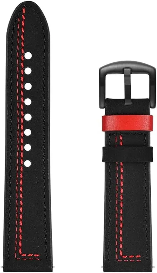 Leather Straps Wrist Straps Smart Watch Straps for Universal Leather Straps Leather Matching Straps(E,22mm)