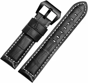 Leather Watch Strap Men 22 24mm(24mm)