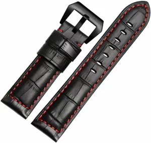 Leather Watch Strap Men 22 24mm(26mm)
