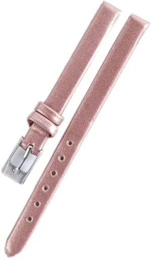 Leather Watchbands for Women's Watch Accessories Thin Watch Strap Wrist Belt with Pin Buckle(Gray)