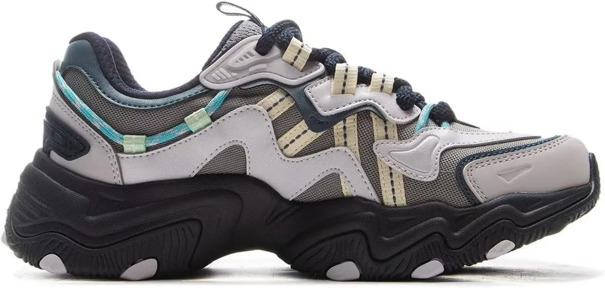 LI-NING X-Claw LITE 2 Women's Inner Velvet Warm Classic Casual Shoes Fashion Thick Soled Height Increasing Shoes AGCU176