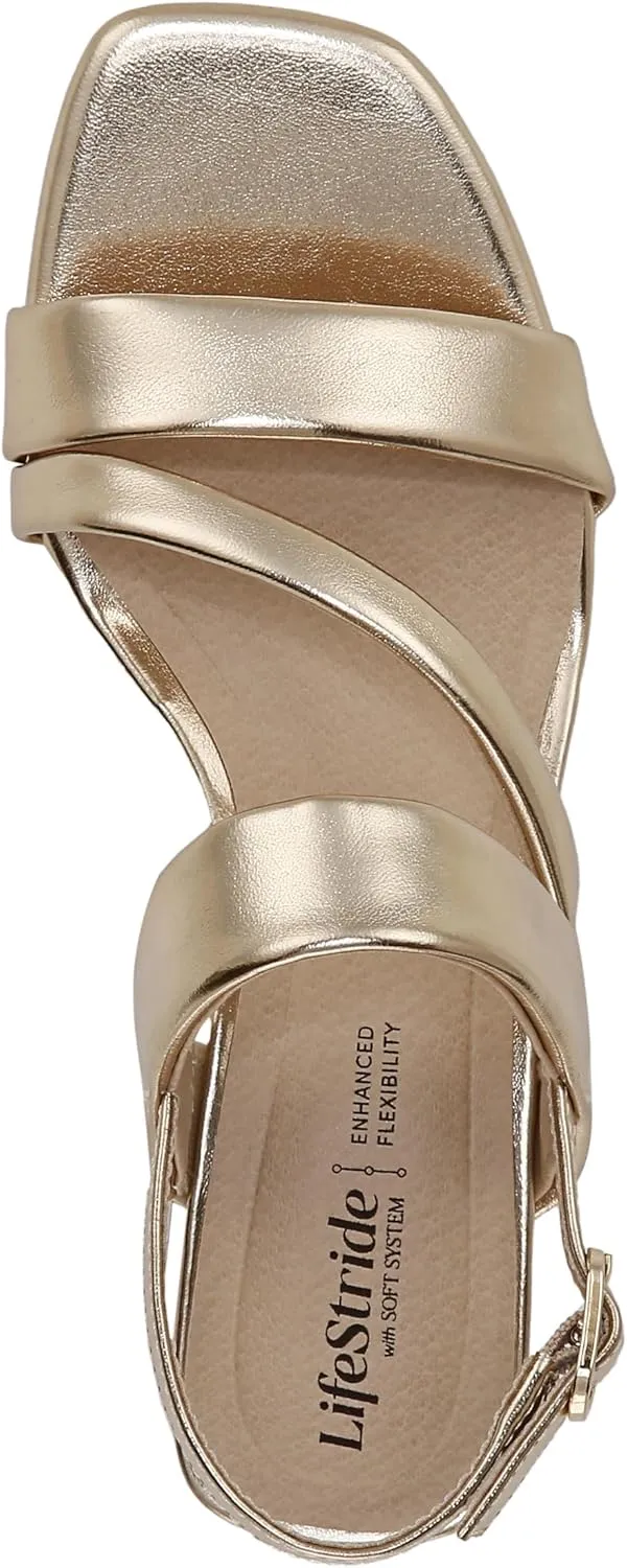 LifeStride Women's Celia Slingback Strappy Dress Sandal