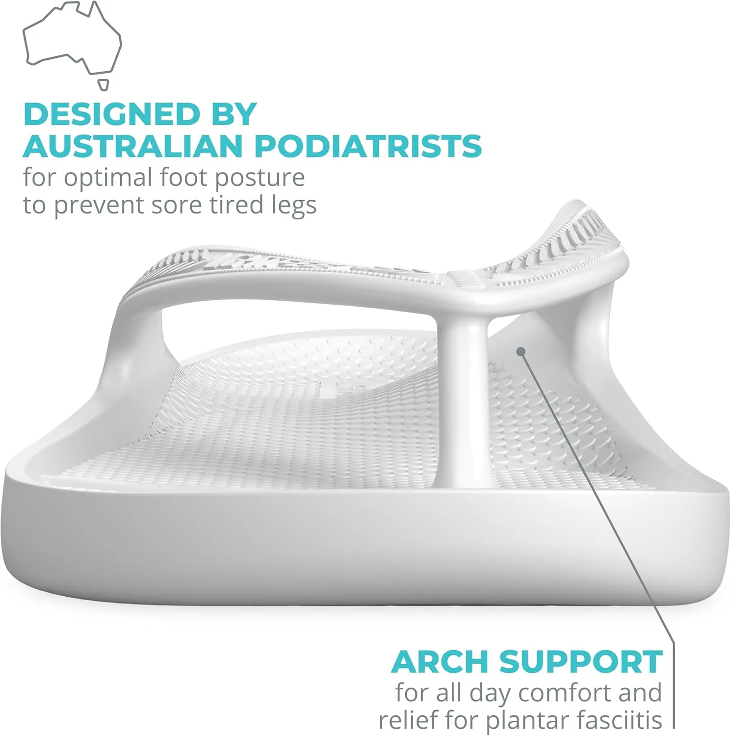 LightFeet Arch Support Flip Flops – Australian Podiatrists Designed FlipFlops for Women & Men Prevent Tired Aching Legs | Unisex Orthotic Plantar Fasciitis Flip Flops Made From Recycled Materials