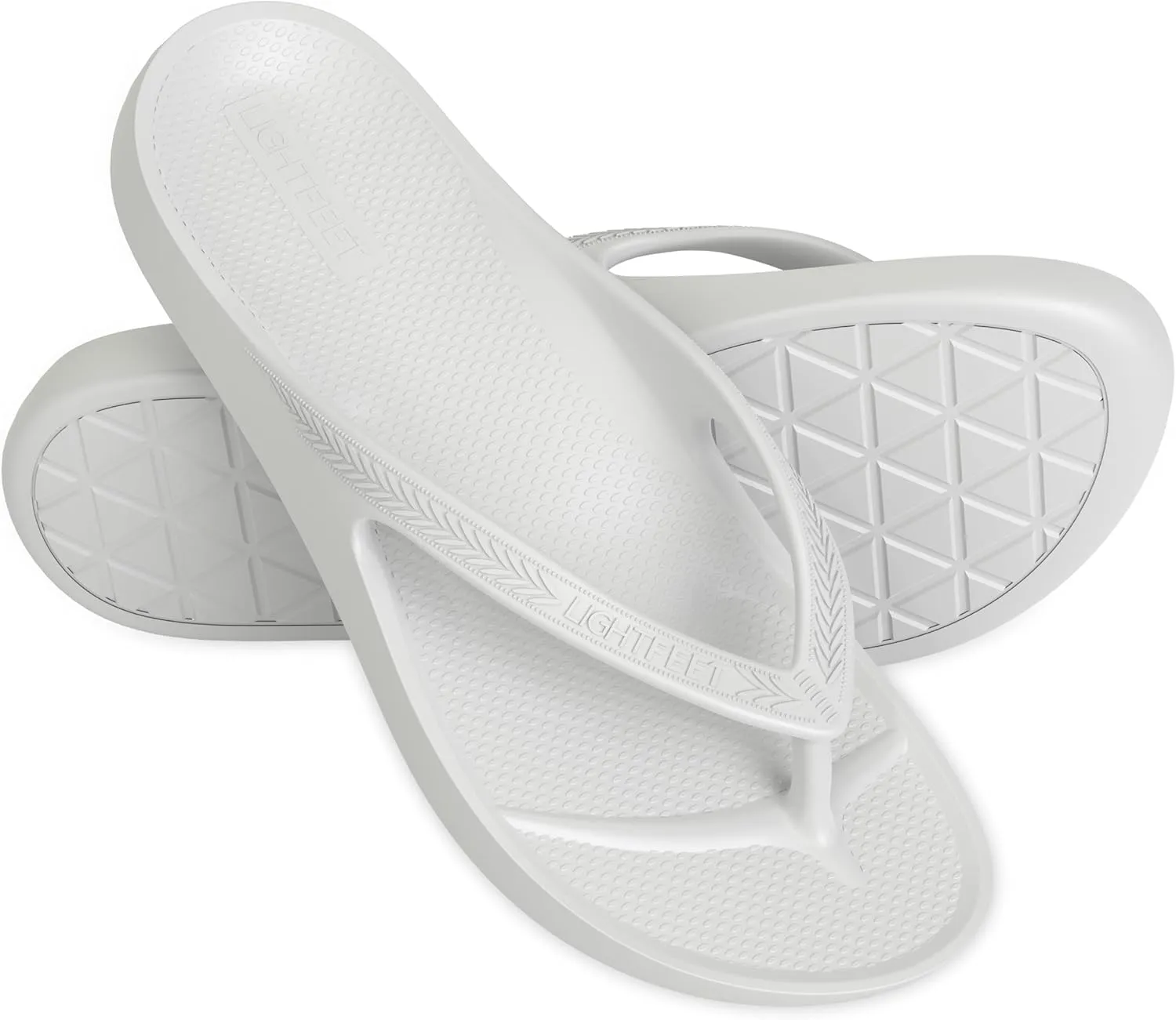 LightFeet Arch Support Flip Flops – Australian Podiatrists Designed FlipFlops for Women & Men Prevent Tired Aching Legs | Unisex Orthotic Plantar Fasciitis Flip Flops Made From Recycled Materials